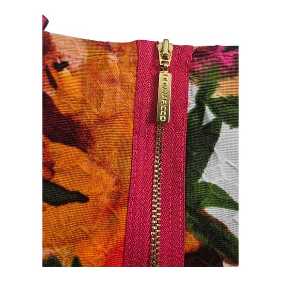 Donna Ricco Sheath Dress Womens 6 Sleeveless Multi Floral Knee Length Lined - Picture 6 of 9